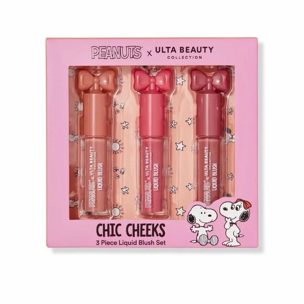 Ulta Beauty Peanuts Chic Cheeks Liquid Blush Trio - Picture 1 of 4